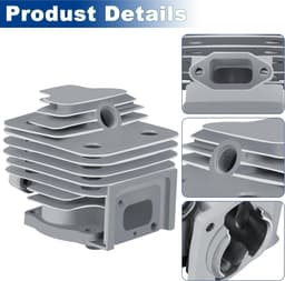 SnelShoppen - Tunejoy Cylinder Grasmaaier Set 44mm - Piston, Cilinder, Brush Cutter Onderdelen voor 49cc Motor - Krachtige en Duurzame Tuinaccessoires — thumbnail 3