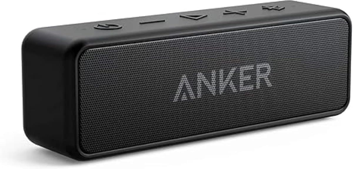 Soundcore 2 Bluetooth-luidspreker by Anker - Fantastisch geluid - Enorme bas met dubbele basdrivers - 24-uurs accu - Verbeterde IPX7 waterbescherming - Draadloze luidspreker voor iPhone en Samsung - Zwart — afbeelding 1
