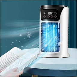 Draagbare airconditioner, huishoudelijke sproeikoeler, kleine airconditioner, elektrische binnenventilator, nachtventilator — thumbnail 1
