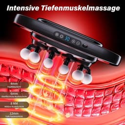 Massagepistool - Zwart - Diepteweefselmassage - Ingebouwde warmtefunctie - Voor Spierontspanning — thumbnail 3