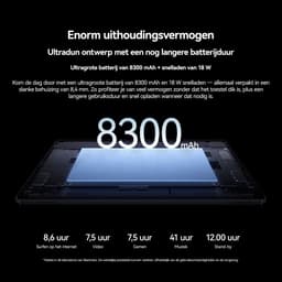 Blackview ZENO5 Tablet - 32GB RAM - 128GB ROM- 8300mAh- Android 16 - Blauw — thumbnail 5