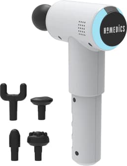 Thijox - Professioneel Fysio Massagepistool - Elektrisch Pulserende Diepweefsel Massagegun - Draadloos, Oplaadbaar, 5 Massagekoppen, Wit voor Spieront — thumbnail 1