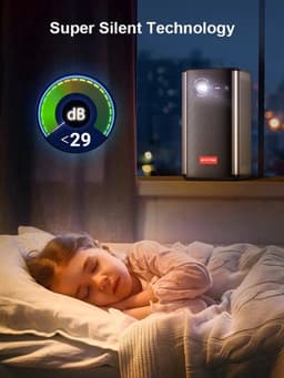 Byintek - P70 - Beamer - Projector Beamer - Mini Meamer - 960x540dpi - 20W - DLP Automatische focus - met WiFi - 300 ANSI Lumens - Zwart — thumbnail 5