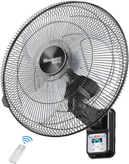 Wandventilator - Muurventilator - Ruimte Koelen - 25 Windsnelheden - 120 Graden Zwenkbereik - Rood — thumbnail 1