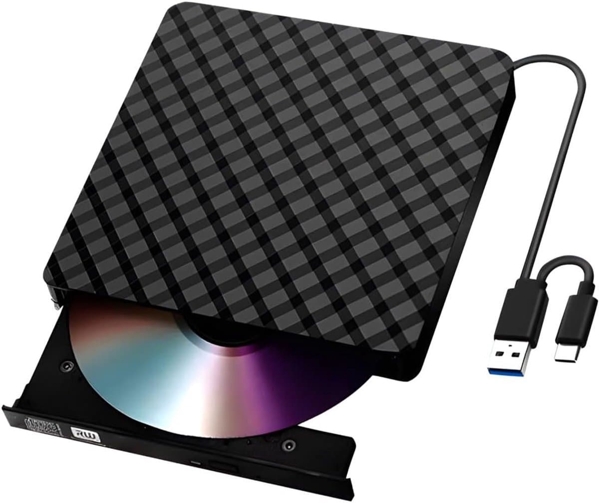 Externe Schijf - Media Writer - Data Overzetten - Snelle USB Koppeling - Compact Ontwerp - Zwart — afbeelding 1