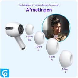 3 Pack Siliconen Extra Small (XS) Dopjes Oordopjes Vervanging Tips Geschikt voor AirPods Pro (1e & 2e Generatie) — thumbnail 5