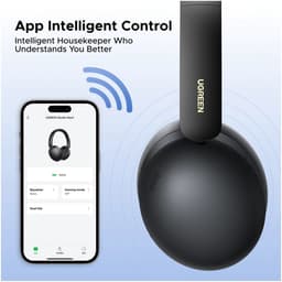 UGREEN Studio Max2 Draadloze Over Ear Koptelefoon - Noise Cancelling Microfoon - Bluetooth 5.4 - Ingebouwde Microfoon - 80 accuduur - Zwart — thumbnail 3