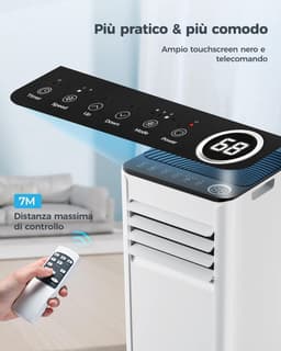 Mobiele Airco - Verplaatsbare Koeler - Ruimte Koelen - Stil <48dB - 25m² - Wit — thumbnail 5