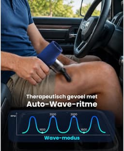 Massage Gun met Warmte- en Koudefunctie – 5 Snelheden – 11 mm Amplitude – 5 Massagekoppen — thumbnail 5