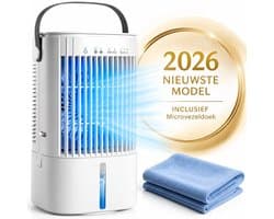 Mobiele Airco Zonder Afvoer - Mobiele Airco Zonder Slang - Compact En Zuinig - Ideaal Voor Koeling In Slaapkamers Of Kleine Kantoren - 30cm