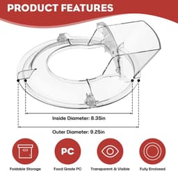 Thijox - Roestvrijstalen Deeghaak voor Kitchen Aid Blender K45DH - Kneedhaak voor KitchenAid 4.3/4.7/4.8 L - Vaatwasmachinebestendig Deegopzetstuk voo — thumbnail 3