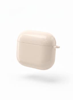 Enluxe Case geschikt voor Airpods 4 - Mat Beige Taupe - Strak Effen Hardcase Hoesje, Schokbestendig — thumbnail 1