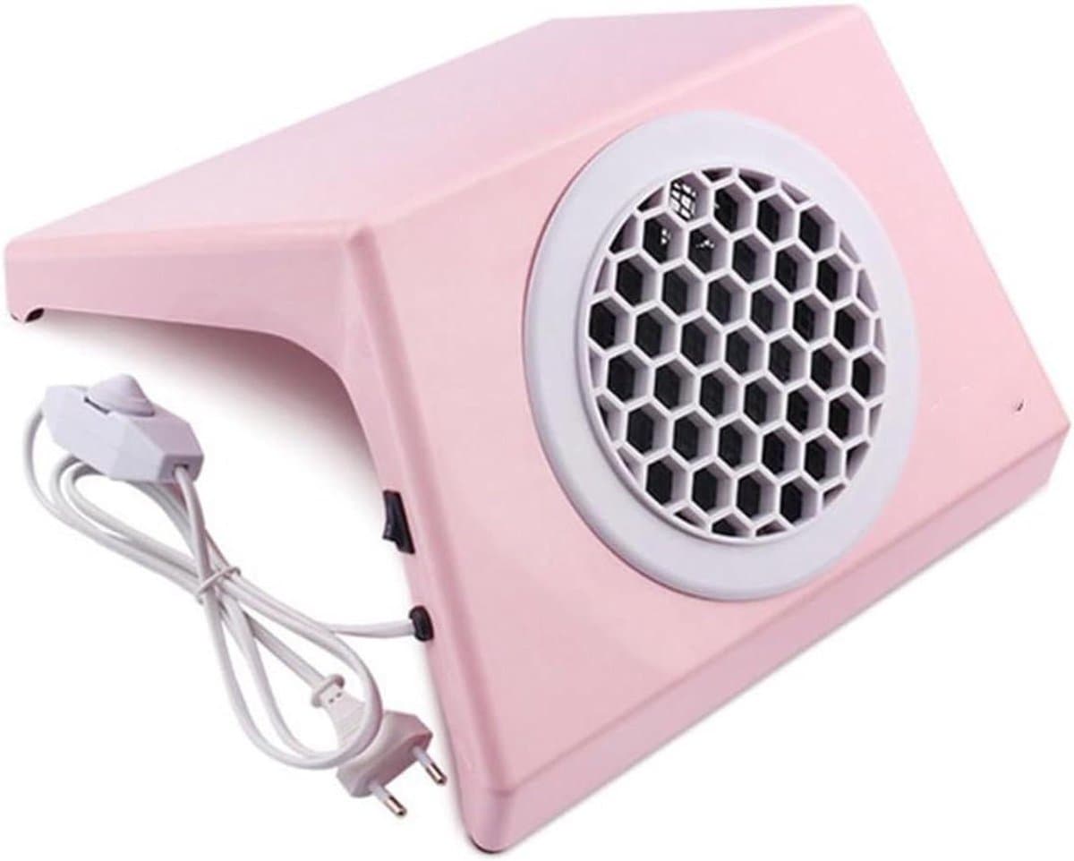 Nailstofzuiger - Nagelstof Afzuiger - Nageldesign - Krachtige Zuigkracht - 100W - Roze — afbeelding 1