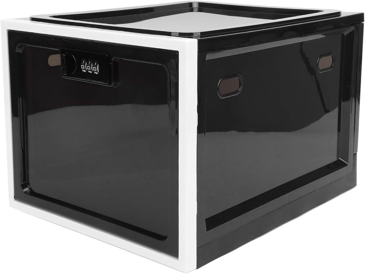 SnelShoppen - Lockable Food Storage Box - Veiligheidskast voor Koelkast - Robuust Plastic - 3-Cijferige Combinatiecode - Voedselveiligheid en Geneesmi — afbeelding 1