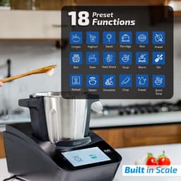 SnelShoppen - Zilan RUBY Thermorobot Multifunctionele Keukenmachine met Wifi, 18 Functies, 7 Inch TFT-Kleuren-Touchscreen, Geïntegreerde Weegschaal, A — thumbnail 5