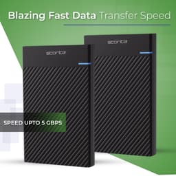 SnelShoppen - 1TB externe harde schijf USB 3.0 voor gaming, snelle gegevensoverdracht, ideaal voor console en pc, compact design, zwart, perfect voor — thumbnail 4