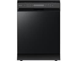 Wiggo WD-F6148B(DX) - Vrijstaande Vaatwasser - 60cm - 14 Couverts - 6 wasprogramma's - Energielabel B - 5 jaar garantie - Zwart Rvs