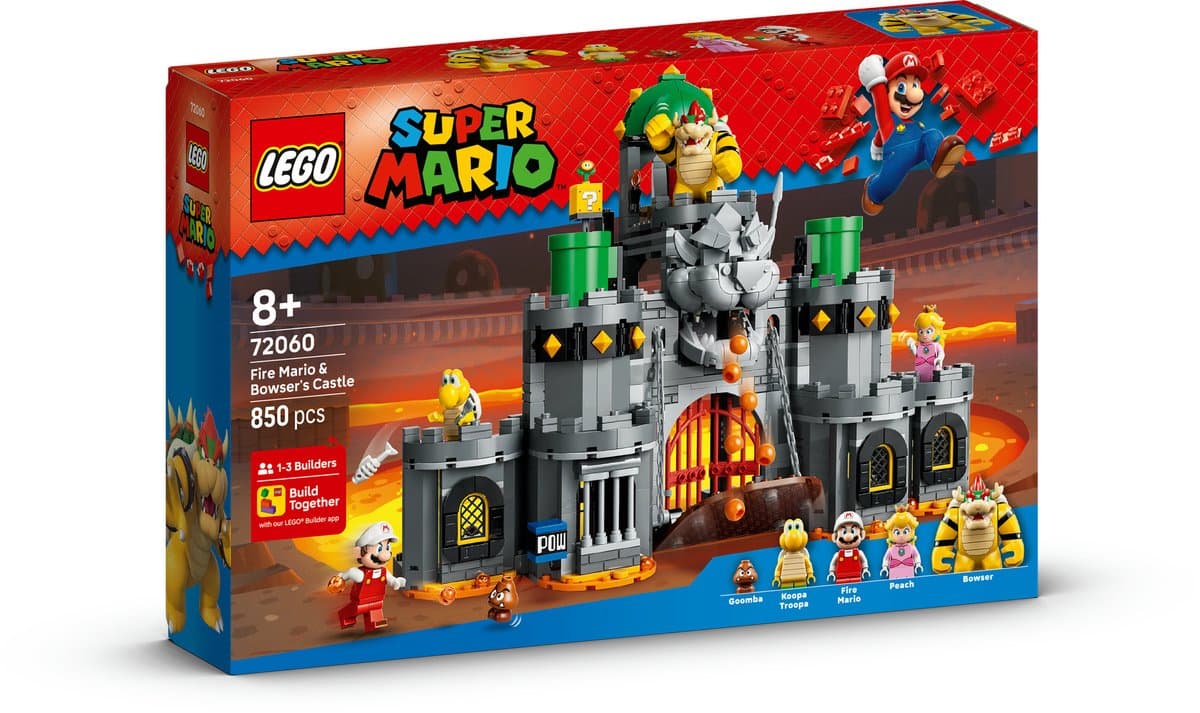 LEGO Super Mario - Fire Mario & Bowser's Castle - 72060 — afbeelding 1