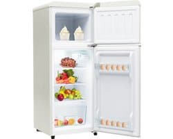 Sweiko 2-deurs Koelkast - Totaal volume 92 liter - Vriesvolume 28 liter - 116 kWh/jaar - -27°C ∽ 13°C - Melkwit - Energieklasse D