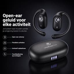 Volkano Stride 2 Air Conduction Draadloze Oordopjes met Oorhaak – Bluetooth 5.4 - IPX5 - LED-display - Open-Ear - 28 uur Speeltijd — thumbnail 3