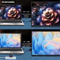 KIRA® Portable Monitor - Draagbare Monitor voor Laptop - Ultra-Slank Tweede Scherm - Zwart - 36cm x 21cm x 1cm — thumbnail 4