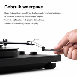 Hoogwaardige platenborstel - LP en Vinyl Borstel - LP Reinigingsset - schoonmaakborstel - Antistatische platenborstel - Antistatisch — thumbnail 4