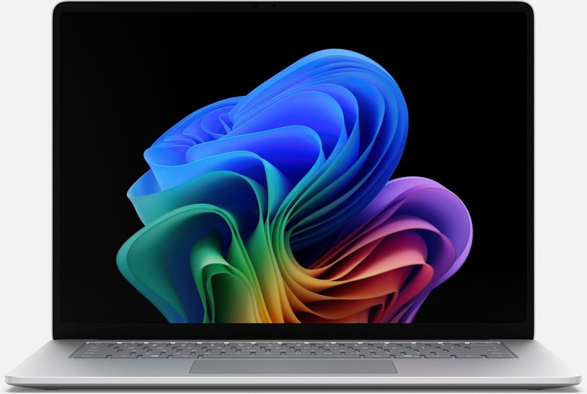 Microsoft Surface Laptop 8 Copilot+ PC Snapdragon 38,1 cm (15") Touchscreen 16 GB LPDDR5x-SDRAM 1 TB SSD Wi-Fi 7 (802.11be) Windows 11 Pro Platina — afbeelding 1