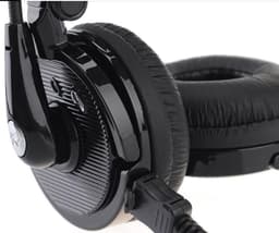 Tech Supplies - Draadloze on-ear Bluetooth Koptelefoon, Headset met flexibele microfoon - zwart — thumbnail 3
