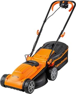 SnelShoppen - Elektrische Grasmaaier 1400W met 6 Hoogtes, 34 cm Snijbreedte, Ideaal voor Middelgrote Tuinen, 32 Liter Vangbak, Perfect voor Gras en Tu — thumbnail 1
