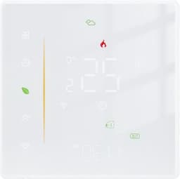Intelligente thermostaat - Programmeerbare thermostaat Slimme thermostaat - Temperatuur regelen - App en spraakbesturing - 86 mm cassette - Wit — thumbnail 1