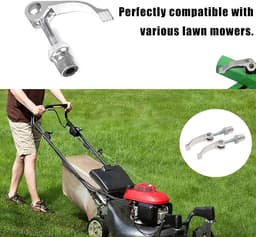 SnelShoppen - 2 Stuks Grip Knop voor Grasmaaier, Universele Handgreep Messen Bevestigingsschroeven en Moeren, Grip Moeren voor Grasmaaiers, Messen en — thumbnail 3
