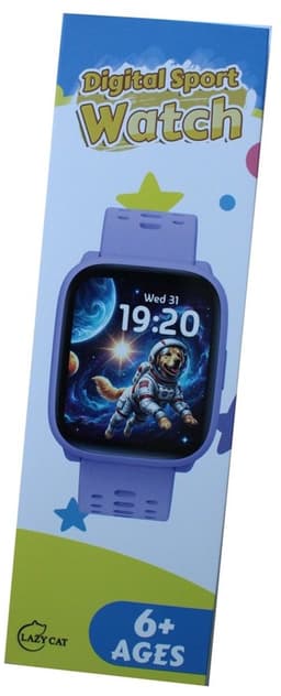 Smartwatch Kinderen – Geen App Nodig – Stopwatch – Stappen – Paars — thumbnail 3