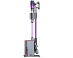 Lubluelu X1000 Draagbare staafstofzuiger Steelstofzuiger met stofopvangstation van 2,5L – 60Kpa Automatisch ledigingsstation - 50 Min Gebruikstijd - Anti-klit Borstel - met Stofzak HEPA - filter - LED-koplampen