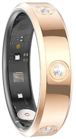 DrPhone RingSense Elegance Slimme Ring - Smart Ring - IP68 - Stappenteller - Goud - EU Maat 61 — thumbnail 1