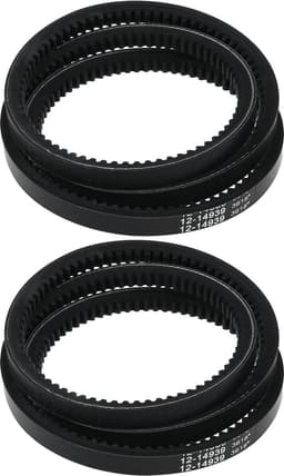 Dailygoods- Aandrijfriem 51 inch - 2 Stuks - Rubber - Compatibel met Hustler Raptor - Raptor Limited - Raptor SD/Raptor SDX - Hoge efficiëntie - Grasmaaier Riem — thumbnail 1