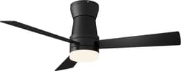 Plafondventilator, 2-in-1 Plafondventilator LED-Verlichting, 3 Instelbare Kleuren, 6 Snelheden, 3 Bladen, Afstandsbediening, Timerfunctie, Geschikt Multifunctioneel Comfort i Huis (Zwart, 52 inch) — thumbnail 5