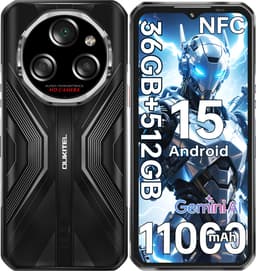 OUKITEL WP55S Smartphone 5G-36 RAM-512 ROM-11000 mAh batterij-6.6 inch HD scherm-64MP camera-NFC-Android15 — thumbnail 1