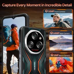 OUKITEL WP55S Smartphone 5G-36 RAM-512 ROM-11000 mAh batterij-6.6 inch HD scherm-64MP camera-NFC-Android15 — thumbnail 5