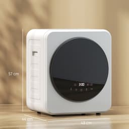 Sogiol® Mini Wasdroger - 2,5 kg - LED display - 800W - voorlader, tot 60℃ - stapelbaar/wandmontage/vrijstaand - timer - voor thuisgebruik - wit — thumbnail 4