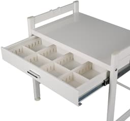 Solidchoice - Magnetron Rek met Uittrekbare Organizer, Carbon Staal, 56 cm — thumbnail 5