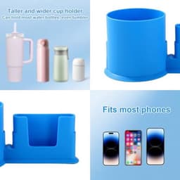 bekerhouders voor paddleboards, PP-materiaal, anti-kantelbescherming, kajakbekerhouder voor stand-up paddleboards, accessoires (blauw en rood) — thumbnail 2