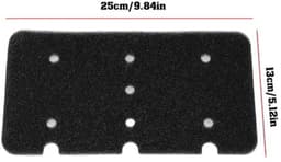 2 stuks droger warmtewisselaarfilter 49121003 0180300104 Compatibel met Haier Compatibel met Candy, 25x13cm — thumbnail 2