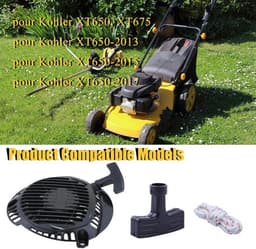 Recoil starter met trekkoord voor Kohler 14 165 20 1416520S motoren, geschikt voor XT650 en XT675 grasmaaiers, voor eenvoudig starten en duurzame prestaties — thumbnail 5
