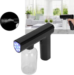 SnelShoppen - Draadloze Steam Gun - Elektrische Vernevelaar - Nano Spray Gun - Oplaadbare Water Spray Nebulizer - Ergonomisch en Lichtgewicht - Zwart — thumbnail 4