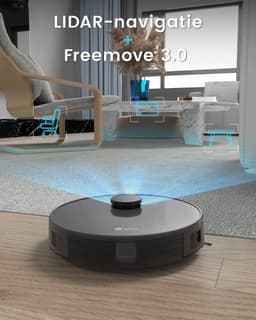 Lefant M1 grijze robotstofzuiger, dToF lasernavigatie, 5500 Pa zuigkracht — thumbnail 5