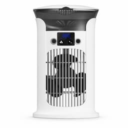 Mini Mobiele Aircooler 4 in 1 - Draagbare Luchtkoeler met 3 Snelheden - Luchtbevochtiger & Nachtlampje - Voor Kantoor, Slaapkamer en Camping - 880ml Watertank-Wit — thumbnail 1