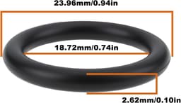 SnelShoppen - 10 stuks grasmaaier O-ringen T13119, nitrilrubber, 18,72x2,62x23,96mm, compatibel met John Deere, efficiënte afdichting, tuingereedschap — thumbnail 3