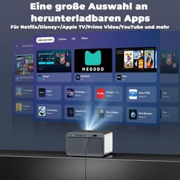 SnelShoppen - 4K Projector Met 800+ Apps voor Netflix, Browser & Live TV | AI Auto Setup & CEC Besturing | Full HD 1080P 1300 ANSI Lisowod Slimme Proj — thumbnail 2