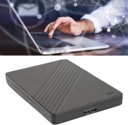 Externe Harde Schijf - Draagbare Opslag - Bestanden Opslaan - Ultradun Aluminium - 500 GB - Zwart — thumbnail 2