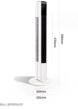 Smartstuff Torenventilator - Ventilator - Oscillatie - Afstandsbediening - Verkoeling - Stil — thumbnail 2